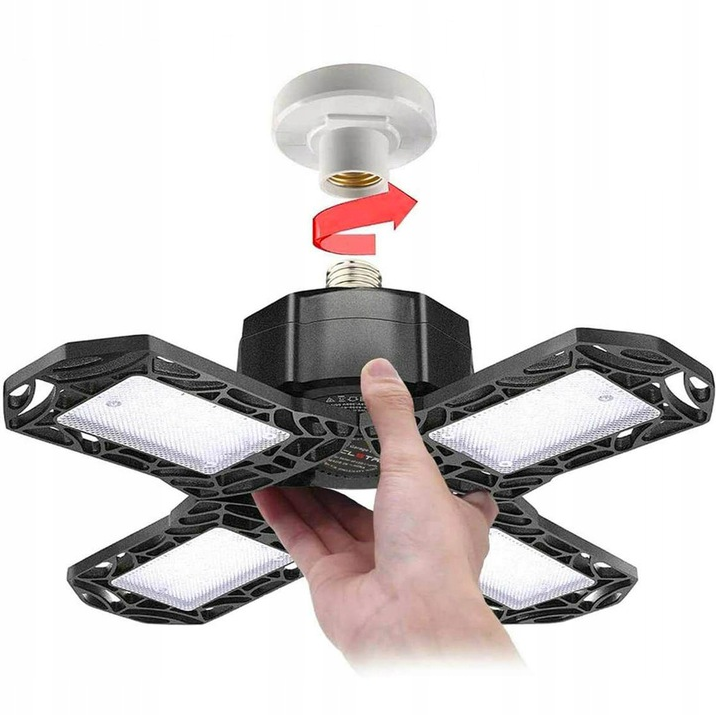 skladacia stropná LED lampa - žiarovka E27